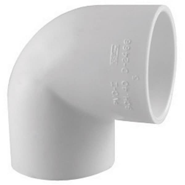 Bissell PVC 02300 1400 1.5 in. Slip x Slip PVC Pipe 90 Degree Elbow5, 25PK HO162300 - main
